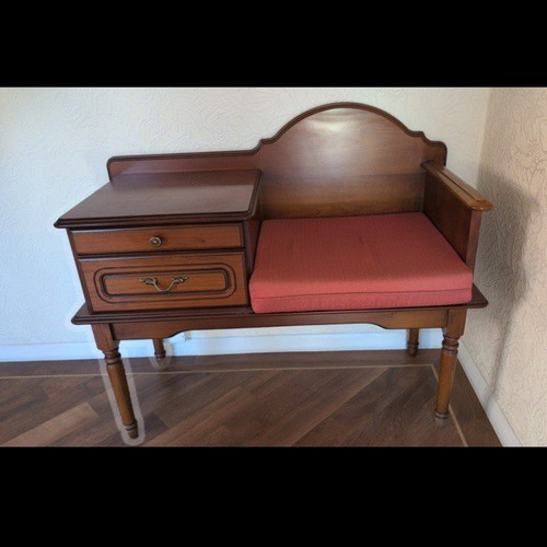 Wood console table - console,