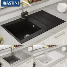 Astini Xeron 1.0 Bowl Composite Synthetic Reversible Kitchen Sink & Waste