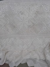 Vintage Crochet Bedspread /