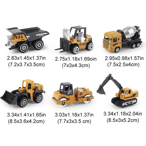 6pcs alloy mini construction - 6pcs,