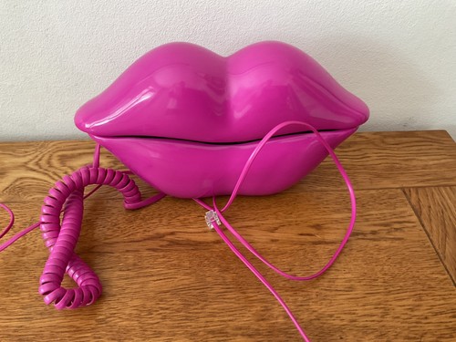 Pink lips shape - , landline