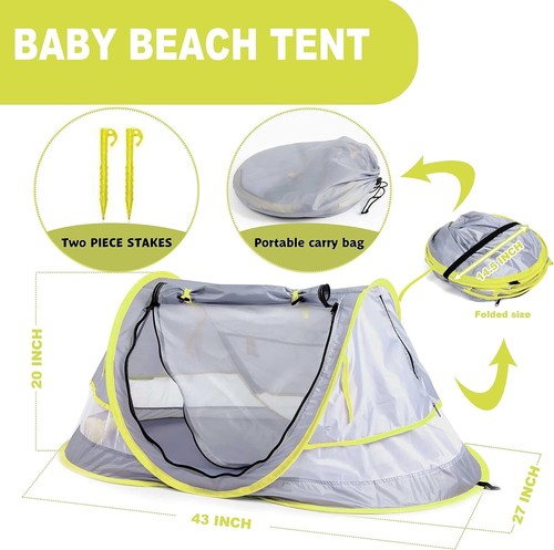 Green pipe baby pop tent - green,