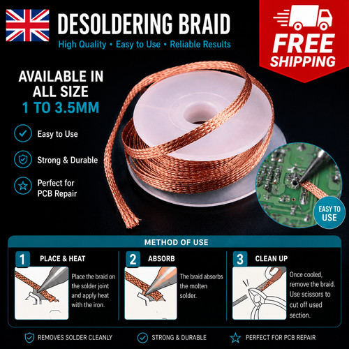 Solder wick desoldering - solder,