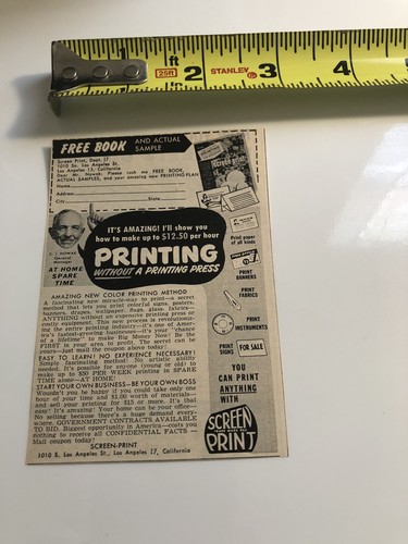 1900 vintage print ad - print,