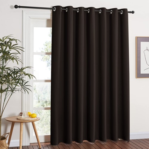 Sliding glass door - curtains,
