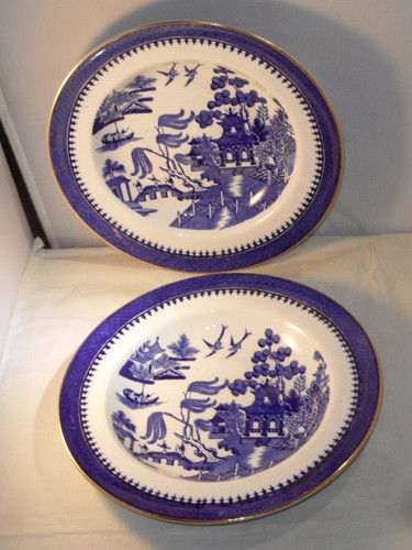 Pair minton china flow - pair, blue