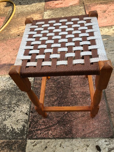 Vintage rattan wicker - rattan, foot
