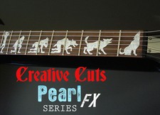 Man To Wolf James Hetfield ESP EX MOP Inlay Sticker Decal for DIY GUITAR Project