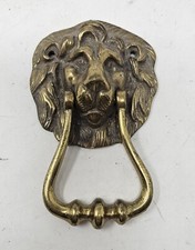 Vintage Brass Lions Head Door