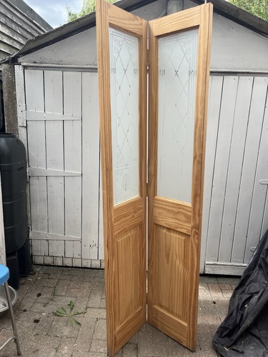 Pine internal folding - , doors