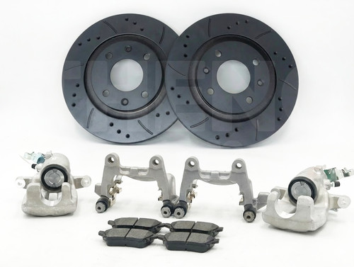 Rear drilled grooved brake - rear,