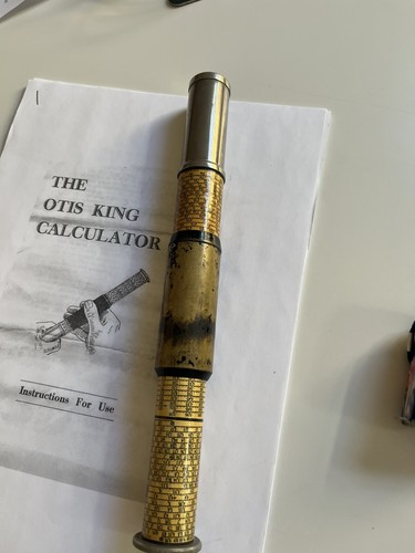 Vintage otis king slide rule - slide, rule/