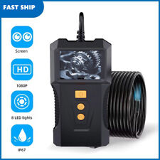 1080P Handheld Endoscope Drain Pipe Sewer Inspection Camera Plumbing Semi-Rigid