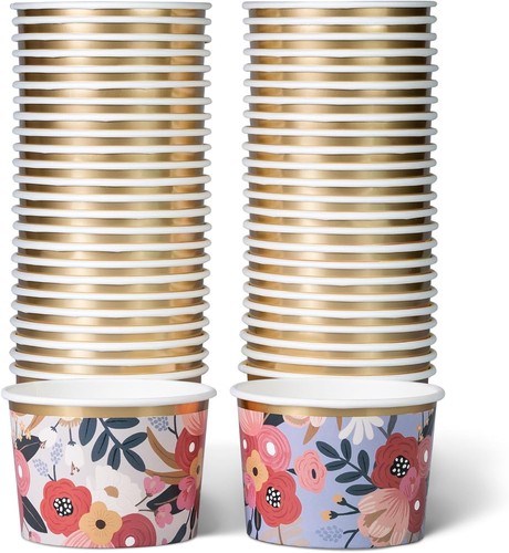 Paper ice cream tubs and - ice,