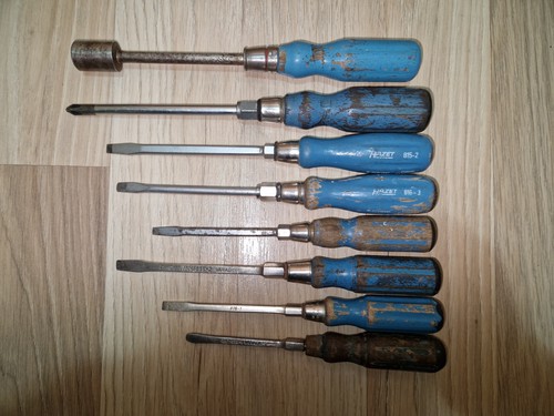 Hazet set blue wooden hand - set,