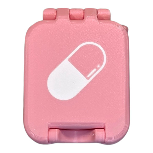 Pill box with locking lid - box,