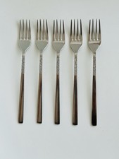 Set of 5 Mid-Century Viners “Love Story” Forks