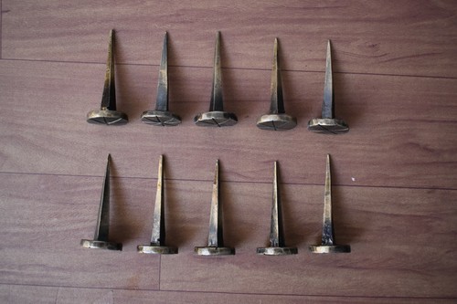 Vintage hand forged nails - hand,