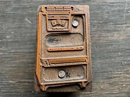 Antique copper letterpress - copper,