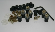 Ducati SS ST Fairing M5 rubber well nuts & screws / bolt / fasteners x 15 GOLD
