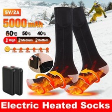 Winter Electric Heated Socks Rechargeable Battery Warm Socks Foot Warmer Outdoor