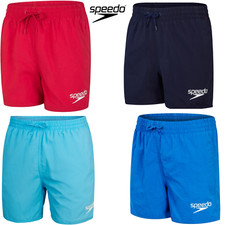 SPEEDO BOYS ESSENTIALS SWIMMING SHORTS TRUNKS ASSORTED COLOURS AGES 6-11 YEARS