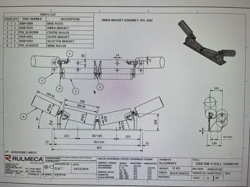 Conveyor troughing roller - troughing,