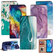 Printing PU Leather Phone stand wallet Cover Case - For Alcatel 1C 1S 1V 3L 2020