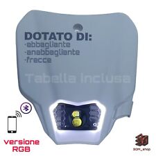 Mascherina Piatta Tm Racing RGB + Frecce + Anabbagliante, Abbagliante + App