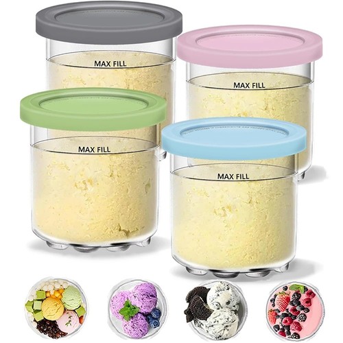 Ice cream pint clear tubs - ice,