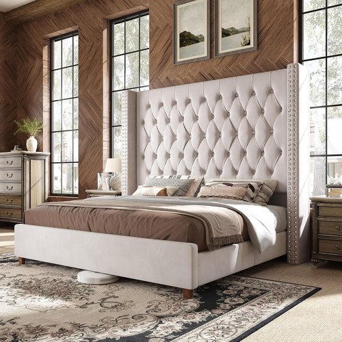 Papajet king size bed - size, frame