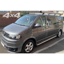For Volkswagen Transporter T5 / T6 LWB Stainless Steel Side Steps Bars 2.4