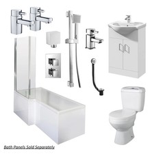 Holborn L Shape Shower Vanity