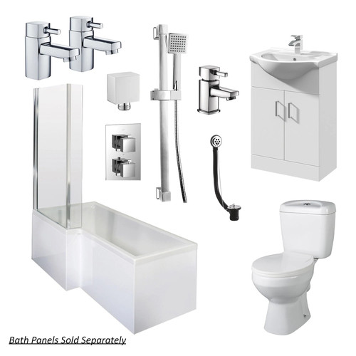 Holborn shape shower - shower, vanity