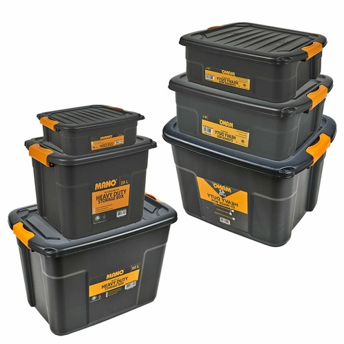 Black plastic storage - black,