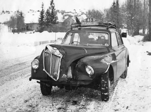 Magnette crash 1955 monte - crash,,