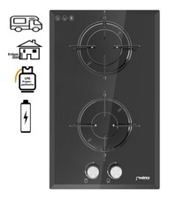 Phoenix Domino-WGL Camper Gas Hob Glass Built IN Oven Gas Cooker 2 Lamps Cooker