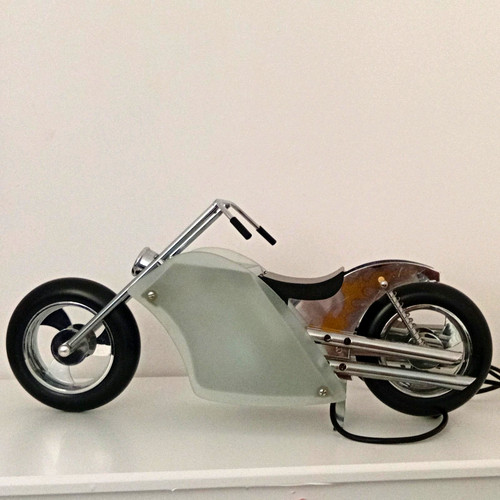 Motorcycle table lamp plug - motorcycle, plug-in