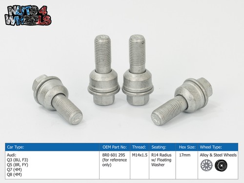 Silver wheel bolts - x,
