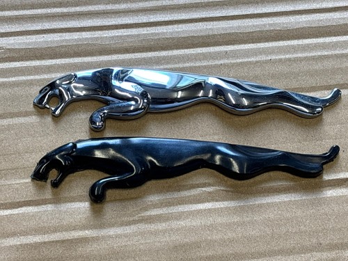 Jaguar black rear badge - badge, emblem