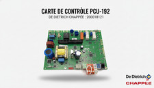 De Dietrich 200018121 PCU-192 Control Card