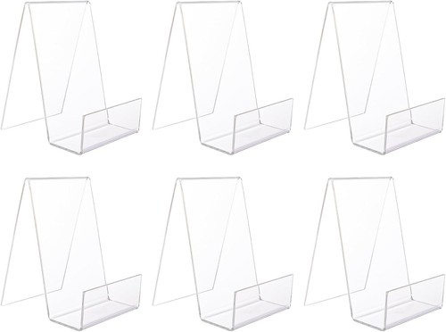 6pcs clear acrylic book stand - 6pcs,