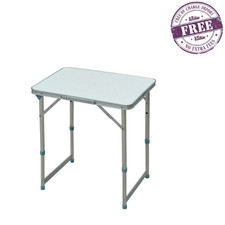 Outsunny 23" Outdoor Folding Camping Portable Table with Adjusting Height