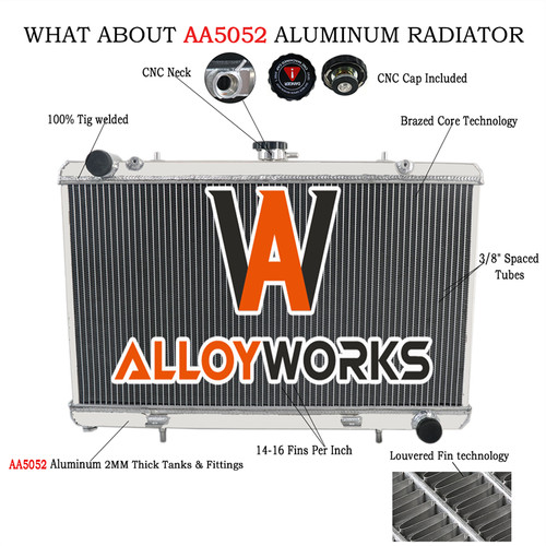 Row aluminium radiator fit - 3,