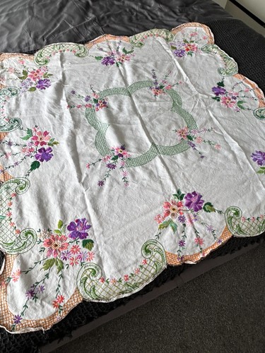 Vintage tablecloth handmade