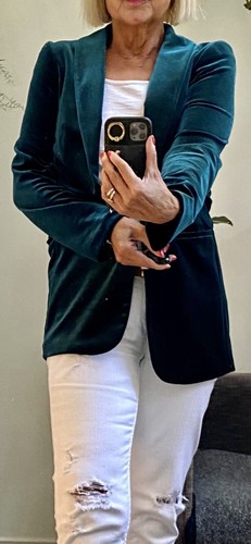 Deep green velvet - m&s,