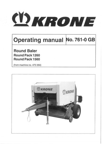 Krone round baler - krone,