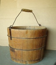 Antique Wire Banded Wooden