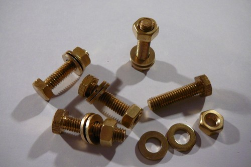 M6x12 brass hex head bolts - 5, x