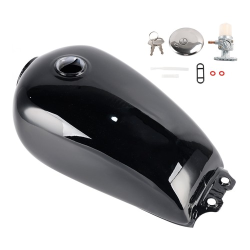 Black cafe racer bobber gas - cafe,